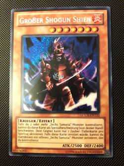 Yu-Gi-Oh! Grosser Shogun Shien, LCGX-DE233, Secret Rare, 2. Auflage, Near Mint - Image 1