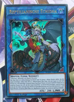 ?YUGIOH 1x REPTILIANISCHE ECHIDNA - DUOV-DE016 ULTRA RARE NEAR MINT DEUTSCH? - Image 1