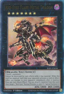 Red-Eyes Flare Metal Dragon - RA01-EN038 - Ultimate Rare - Yugioh - Image 1