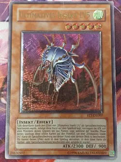 Ultimates Insekt LV5 FET-DE007 Ultimate Rare Deutsch VG YUGIOH - Image 1