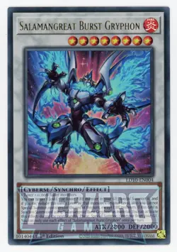 Yugioh Salamangreat Burst Gryphon LD10-EN004 Ultra Rare 1st Edition NM/LP - Image 1