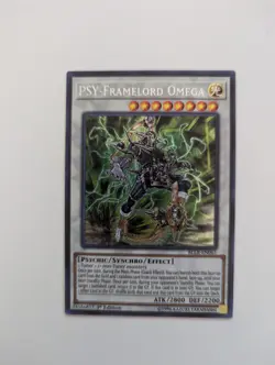 YuGiOh PSY-Framelord Omega BLLR-EN061 Secret Rare 1st Edition NM Fresh Out Pack - Image 1
