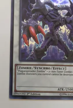 YuGiOh Archfiend Zombie-Skull BLLR-EN058 NM Ultra Rare 1st Edition Fresh Out ?? - Image 2
