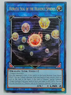 Yu Gi Oh RA02-EN039 Hieratic Seal Of The Heavenly Spheres Prismatic Ultimate - Image 1