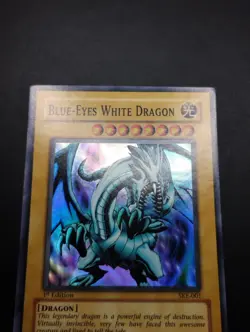 YUGIOH 2004 | BLUE-EYES WHITE DRAGON | SKE-001 | 1ST EDT | EXCELLENT - NM - Image 4