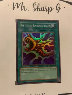 THE FLUTE OF SUMMONING DRAGON - SDK-E039 ENGLISH Yu-Gi-Oh! CARD SUPER RARE - Image 4
