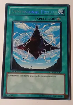 Dimensional Fissure - Secret Rare 1st Edition - Lightly Played - RYMP-EN081 - Image 1