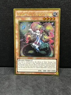 Yugioh Traptrix Nepenthes PGL2-EN038 Gold Rare 1st Ed LP - Image 1