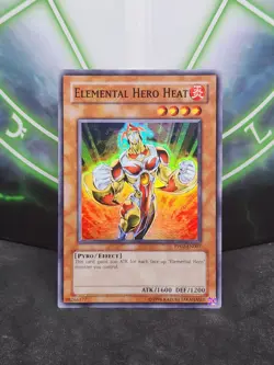 Yugioh Elemental Hero Heat PP02-EN007 Super Rare NM - Image 1