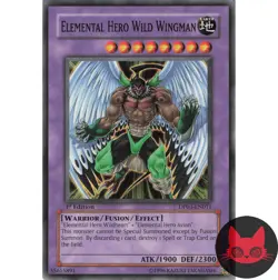 Yugioh Elemental HERO Wild Wingman DP03-EN011 Common 1st Edition LP - Image 1