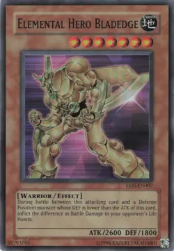 Yugioh Elemental HERO Bladedge EEN-EN007 Super Rare NM - Image 1