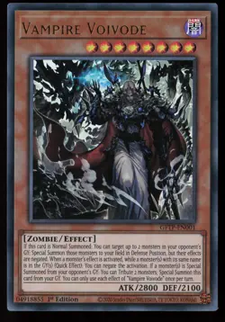 Yugioh Vampire Voivode GFTP-EN001 1st Edition Ultra Rare NM - Image 1