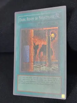 YuGiOh Dark Room Of Nightmare Lightly Played PGD-082 1st Edition Super Rare LP - Image 3