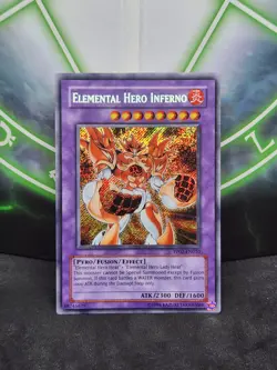 Yugioh Elemental Hero Inferno PP02-EN010 Secret Rare NM - Image 1