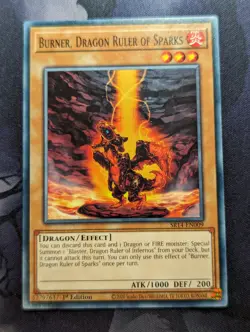 Yu-Gi-Oh! - Burner, Dragon Ruler Of Sparks - SR14-EN009 - Common - 1st Edition - Image 1