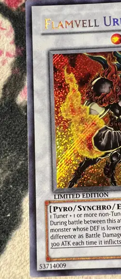 1x (VLP) - Flamvell Uruquizas - HA01-EN024 - Secret Rare Limited Edition YuGiOh - Image 2