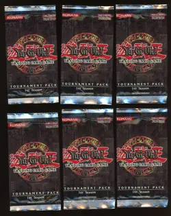 Lot of (8) Yu-Gi-Oh! English Tournament Pack 1st Season Booster Packs SEALED - Image 1