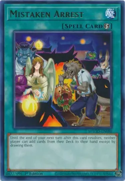Mistaken Arrest - MAGO-EN080 - Gold Rare - 1st Edition Yugioh - Image 1