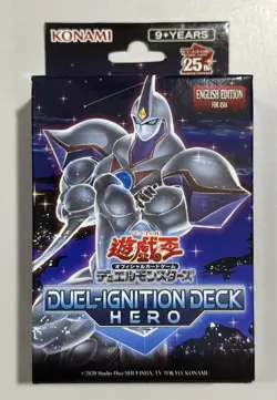 YUGIOH DUEL-IGNITION DECK HERO ASIA ENGLISH EDITION STRUCTURE DECK SEALED - Image 1