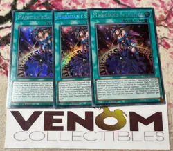 3x (M/NM) *EURO* Magician's Salvation RA01-EN068 Secret Rare 1st Edition YuGiOh - Image 1