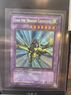 Yu-Gi-Oh! TCG Gaia the Dragon Champion Legend of Blue Eyes White Dragon LOB-125 - Image 1