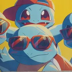 Pokemon TCG Squirtle Squad Rubber Playmat/Mousemat, Trading Card Game 60x30cm - Image 2