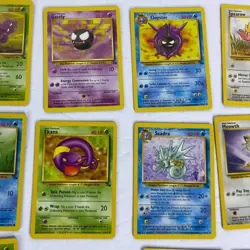 Pokemon Cards Lot of 18 Basic 1999 Non Graded Excellent Gastly Cloyster Grimer - Image 4