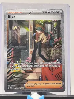 2023 Pokemon TCG Paradox Rift Rika SIR 258/182 Special Illustration Rare Card NM - Image 3