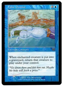 FALSE DEMISE [MMQ - MERCADIAN MASQUES] - MTG VINTAGE FOIL CARD [EXCELLENT] - Image 1