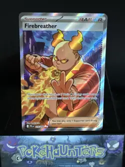 Pokemon Card Firebreather 119/094 Phantasmal Flames Full Art Holo Trainer NM - Image 1
