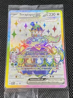 Terapagos Ex SVP 165 Sealed Full Art Black Star Promo Pokemon Card - Image 1