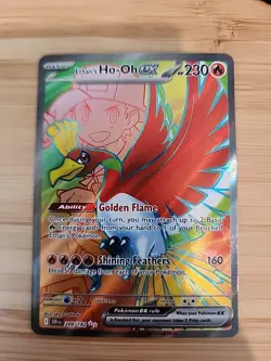 Pokemon TCG - Ethans Ho-Oh Ex 209/182 - Destined Rivals - NM Full Art Card - Image 1