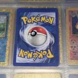 Dragonair 18/102 Base HOLO Prism Vintage Pokemon Vending Golden Sticker Card 90s - Image 2