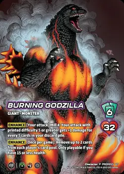 Universus Burning Godzilla TCG Limited Exclusive Sealed Promo Card - Image 3