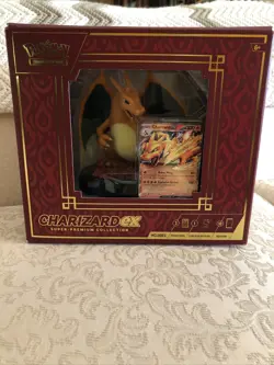 Pokemon TCG Charizard EX Super Premium - Card Display Figure Set-Unopened+BIN 90 - Image 1