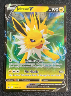 Jolteon V SWSH151 Sword & Shield Black Star Promo Pokemon TCG Card NM - Image 1