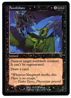 ANNIHILATE [INV - INVASION] - MTG VINTAGE FOIL CARD [EXCELLENT] - Image 1