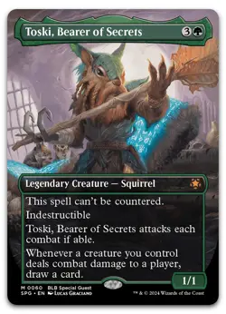 Toski, Bearer of Secrets (Borderless) #60 (NM) Special Guests SPG Magic MTG - Image 1
