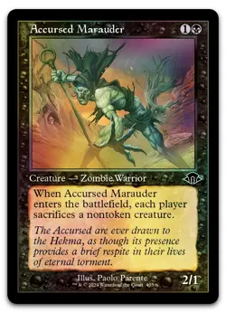 Accursed Marauder (Retro Frame) #405 (Foil) (NM) Modern Horizons 3 MH3 Magic MTG - Image 1