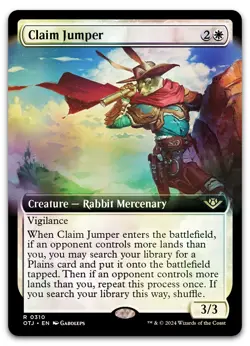 Claim Jumper (Extended Art) #310 (Foil) (NM) Thunder Junction OTJ Magic MTG - Image 1
