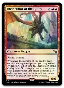 Incinerator of the Guilty #132 (Foil) (NM) Murders Karlov Manor MKM Magic MTG - Image 1