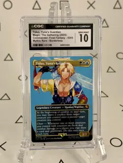 Tidus, Yuna's Guardian Borderless - CGC 10 Gem - MTG Magic Final Fantasy - Image 1