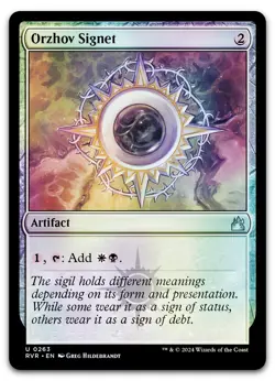 Orzhov Signet #263 (Foil) (NM) Ravnica Remastered RVR Magic MTG - Image 1