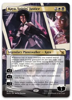 Kaya, Spirits' Justice (Borderless) #335 (NM) Murders Karlov Manor MKM Magic MTG - Image 1