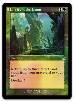 Life from the Loam (Retro Frame) #350 (Foil) NM Ravnica Remastered RVR Magic MTG - Image 1