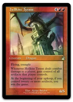 Hellkite Tyrant (Retro Frame) #333 (Foil) (NM) Ravnica Remastered RVR Magic MTG - Image 1