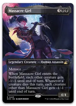 Massacre Girl (Anime Borderless) #425 (NM) Ravnica Remastered RVR Magic MTG - Image 1