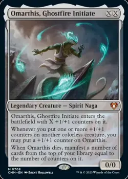 [1x] Omarthis, Ghostfire Initiate - Foil Near Mint, English Commander Masters MT - Image 1