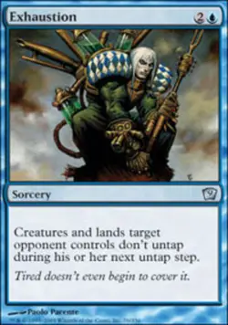 [1x] Exhaustion - Foil Slight Play, English Ninth Edition MTG Magic - Image 1