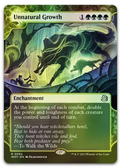 Unnatural Growth #62 (Foil) (NM) Wilds of Eldraine WOT Magic MTG - Image 1